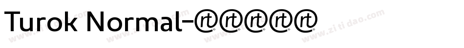 Turok Normal字体转换